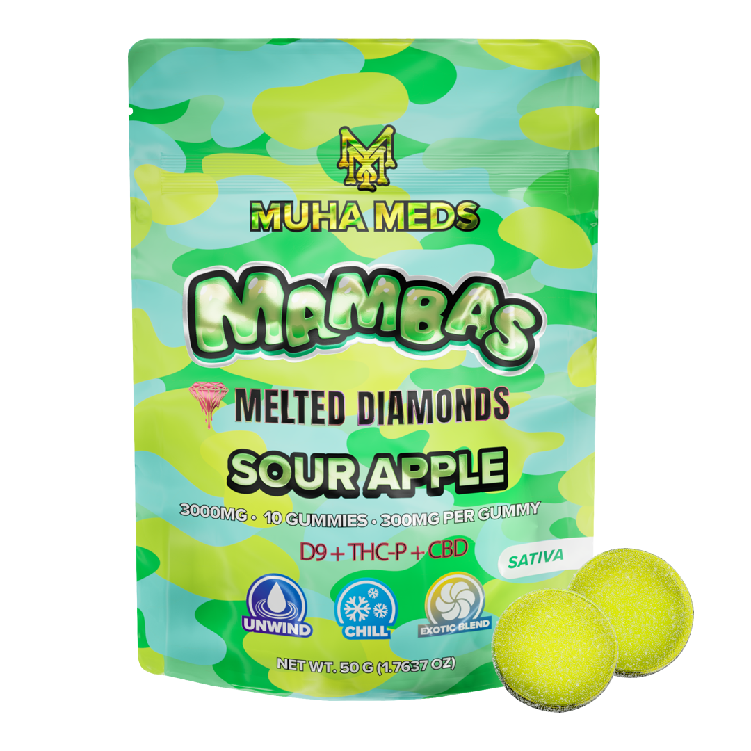 SOUR APPLE
3 GRAM GUMMIES
