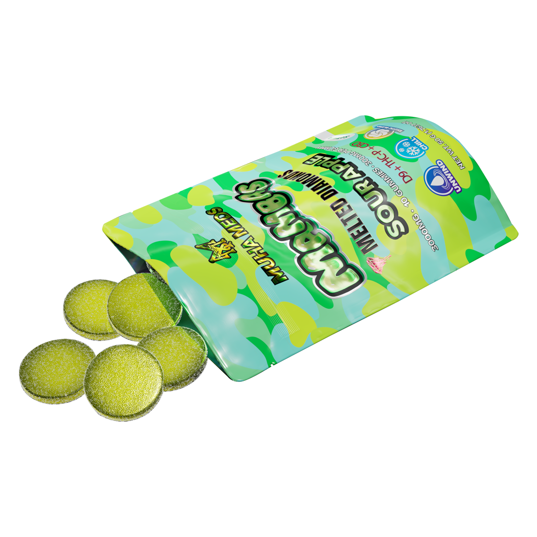 SOUR APPLE
3 GRAM GUMMIES